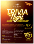 Trivia Night - Friday, October 20th, 2023