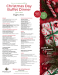 Christmas Day Buffet Dinner: Monday, December 25th, 2023