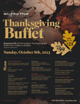Thanksgiving Buffet- Sunday, October 8th, 2023