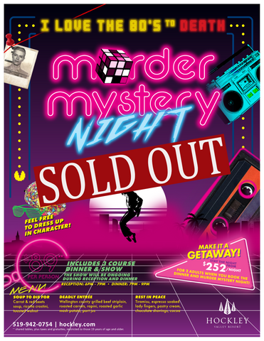 Murder Mystery - Saturday, April 20th, 2024